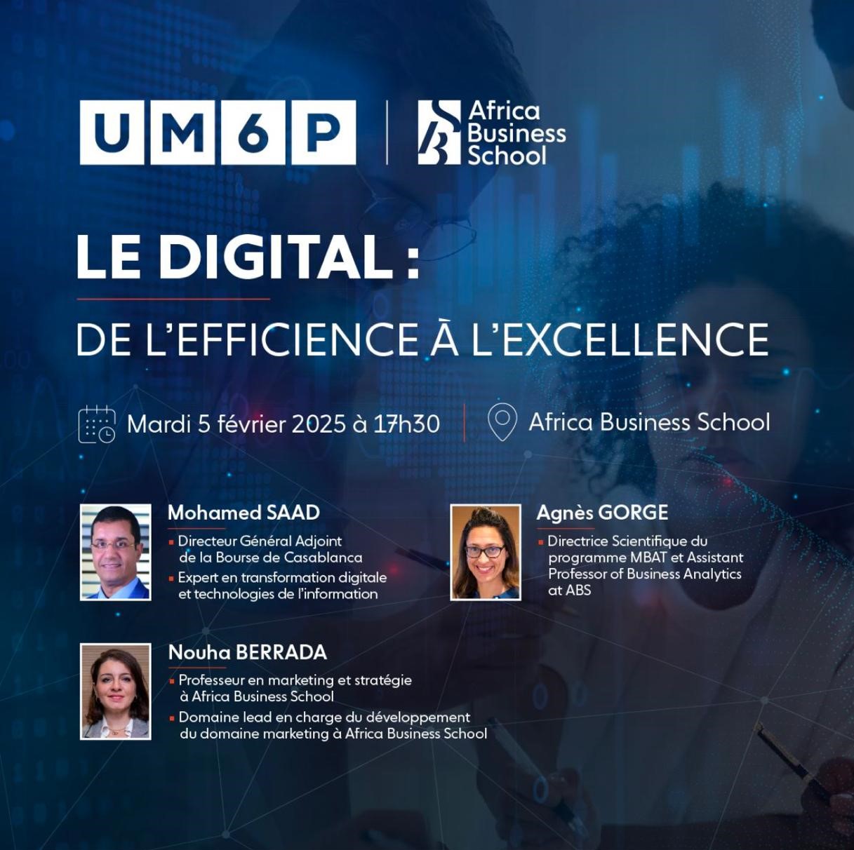 𝐌𝐚𝐬𝐭𝐞𝐫 𝐢𝐧 𝐁𝐮𝐬𝐢𝐧𝐞𝐬𝐬 𝐀𝐧𝐚𝐥𝐲𝐭𝐢𝐜𝐬 𝐟𝐨𝐫 𝐓𝐫𝐚𝐧𝐬𝐟𝐨𝐫𝐦𝐚𝐭𝐢𝐨𝐧 (𝐌𝐁𝐀𝐓) : 𝐋𝐞 𝐃𝐢𝐠𝐢𝐭𝐚𝐥 𝐚𝐮 𝐬𝐞𝐫𝐯𝐢𝐜𝐞 𝐝𝐞 𝐥’𝐄𝐱𝐜𝐞𝐥𝐥𝐞𝐧𝐜𝐞